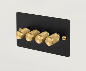 4G Dimmer / Cross / Black / Brass