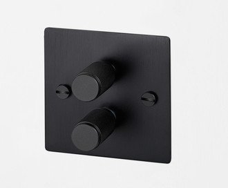 2G Dimmer / 120W / Cross / Black