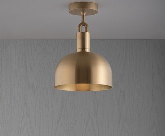 Forked Ceiling / Shade / Medium / Brass