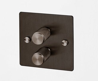 2G Dimmer / 120W / Cross / Smoked Bronze