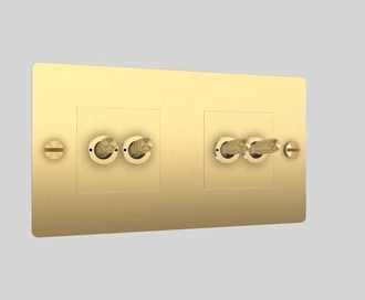 2G DoubleToggle / Cross / Brass