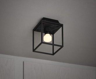 Caged Ceiling / Small / Black Marble