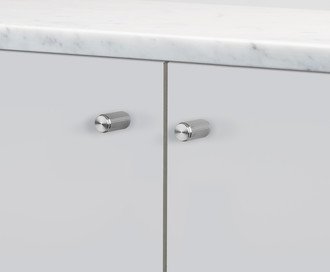 Furniture Knob / Linear / Steel