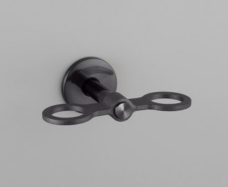 Soap Bottle Holder / Double / Cast / Gun Metal