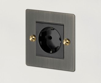1G Euro Socket / Smoked Bronze / Brass