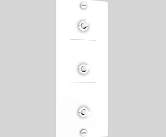 3G Toggle / Vertical / Cross / White