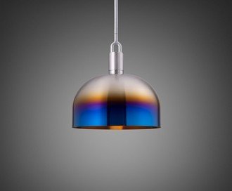 Forked Pendant / Shade / Large / Burnt Steel