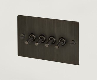 4G Toggle Switch / Cross / Smoked Bronze