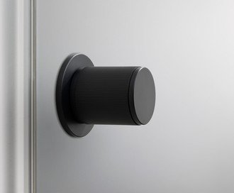 Door Knob / Linear / Welders Black