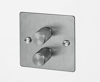 2G Dimmer / 120W / Cross / Steel