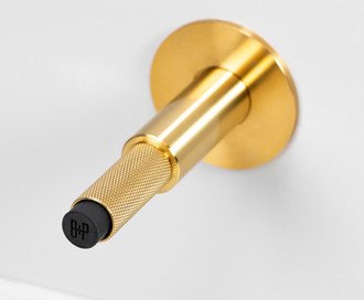 Door Stop / Wall / Brass
