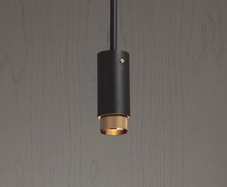 Exhaust Pendant / Linear / Graphite / Brass