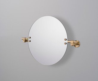 Mirror / Cast / Small / Brass