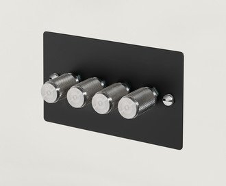 4G Dimmer / Cross / Black / Steel