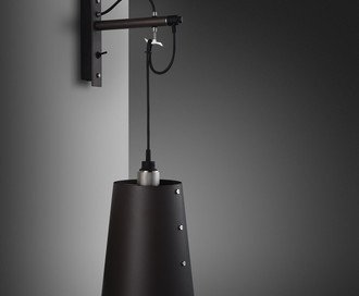 Hooked Wall / Large / Graphite / Steel