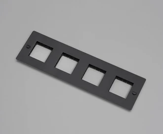 4G Wall Plate / Horizontal / No Infills / Smoked Bronze