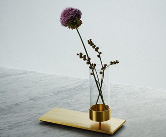 Machined / Vase / Brass