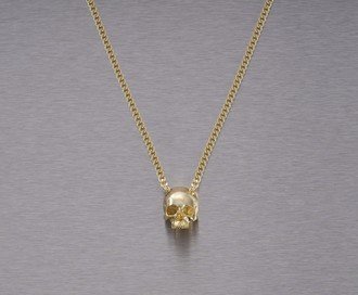 Skull Necklace / Travis Barker / Gold
