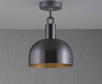 Forked Ceiling / Shade / Large / Gun Metal