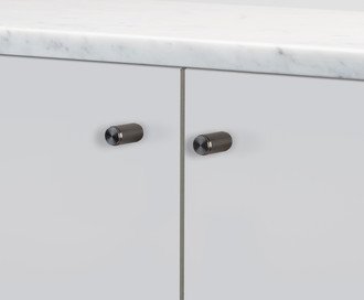 Furniture Knob / Linear / Gun Metal