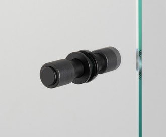 Furniture Knob / Double-Sided / Cast / Welders Black