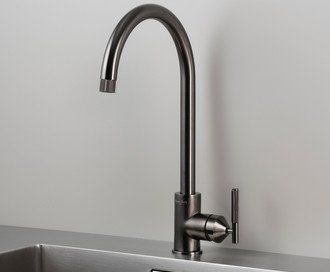 Kitchen Tap / Mixer / Linear / Gun Metal