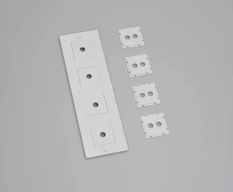 4G Wall Plate / Vertical / With Infills / White