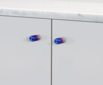 Furniture Knob / Linear / Burnt Steel