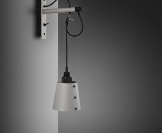 Hooked Wall / Small / Stone / Smoked Bronze