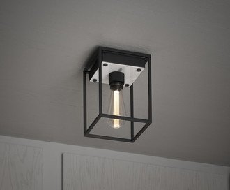 Caged Ceiling / Medium / White Marble