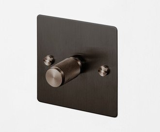 1G Dimmer / 120W / Cross / Smoked Bronze