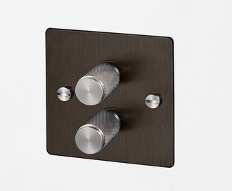 2G Dimmer / 120W / Cross / Smoked Bronze / Steel