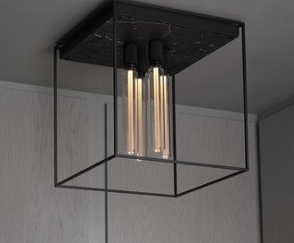 Caged Ceiling 4.0 / Black Marble