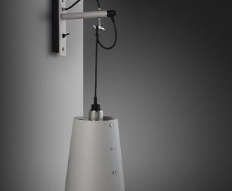 Hooked Wall / Large / Stone / Steel