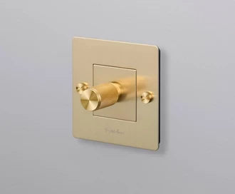 1G Dimmer / 250W LED / Cross / Brass