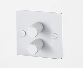 2G Dimmer / 120W / Cross / White