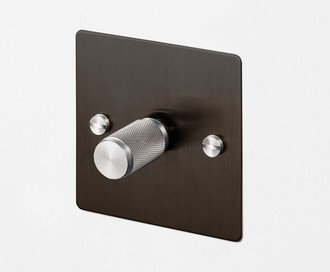 1G Dimmer / 120W / Cross / Smoked Bronze / Steel