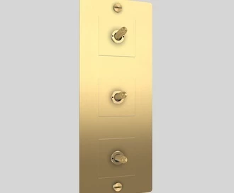 3G Toggle / Vertical / Cross / Brass