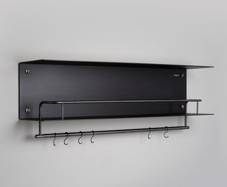 Shelf / Hanger / Black / Gun Metal