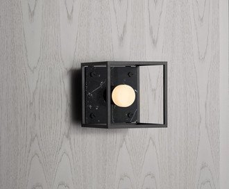 Caged Wall / Small / Black Marble