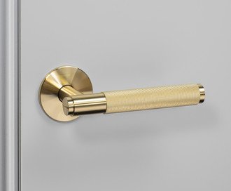 Door Handle / Cross / Brass