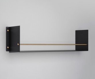 Shelf / Girder / Black / Brass