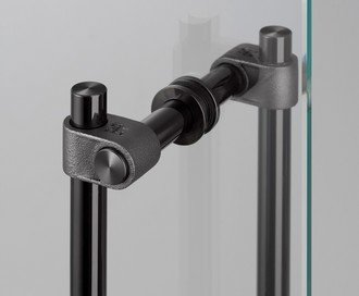 Closet Bar / Double-Sided / Cast / Gun Metal