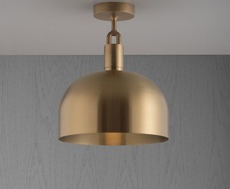 Forked Ceiling / Shade / Large / Brass