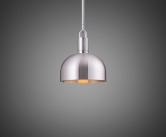 Forked Pendant / Shade / Medium / Steel
