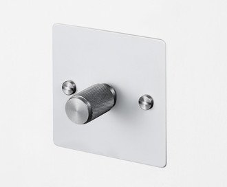 1G Dimmer / 120W / Cross / White / Steel