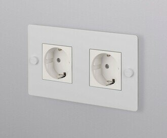 2G Socket / Schuko Type F / White