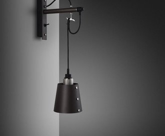 Hooked Wall / Small / Graphite / Steel