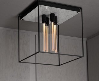 Caged Ceiling 4.0 / White Marble