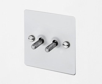 2G Toggle / Cross / White / Steel